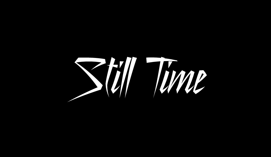 still-time font big