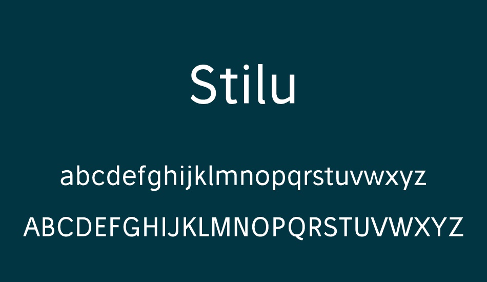 stilu font