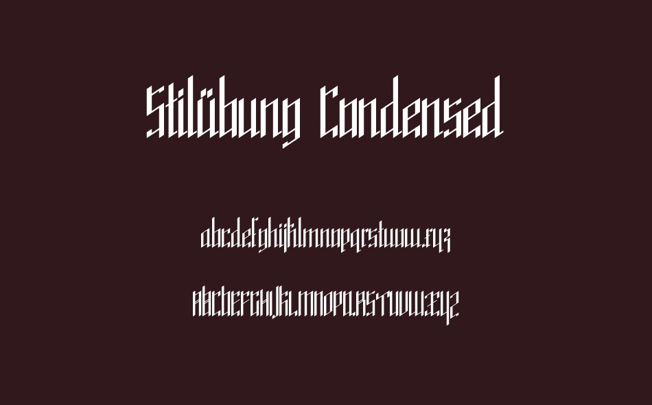 Stil?bung font