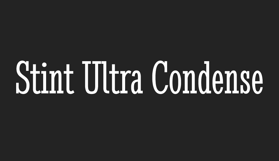 stint-ultra-condensed font big