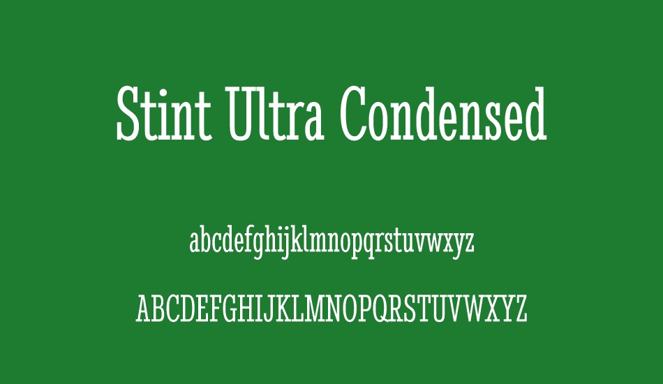 stint-ultra-condensed font