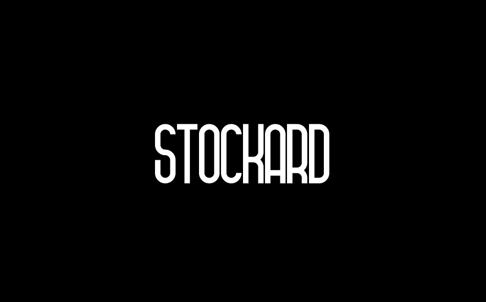 Stockard font big