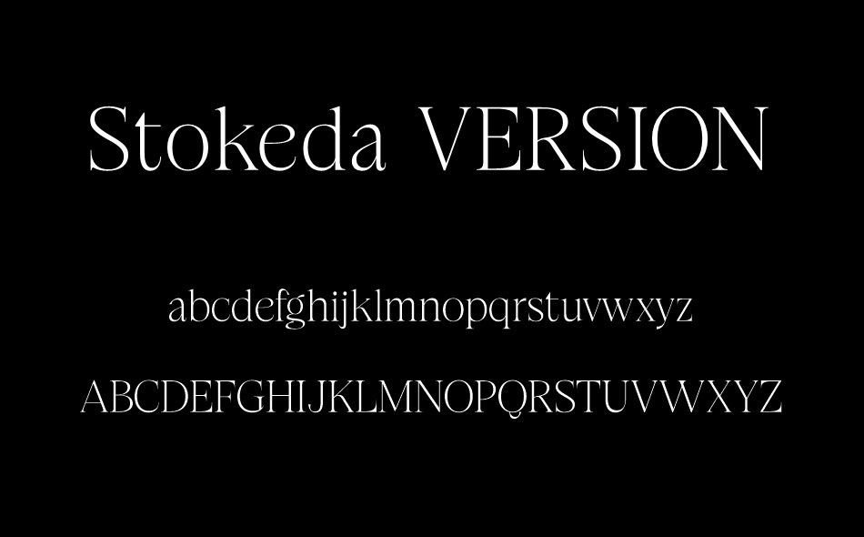 Stokeda font