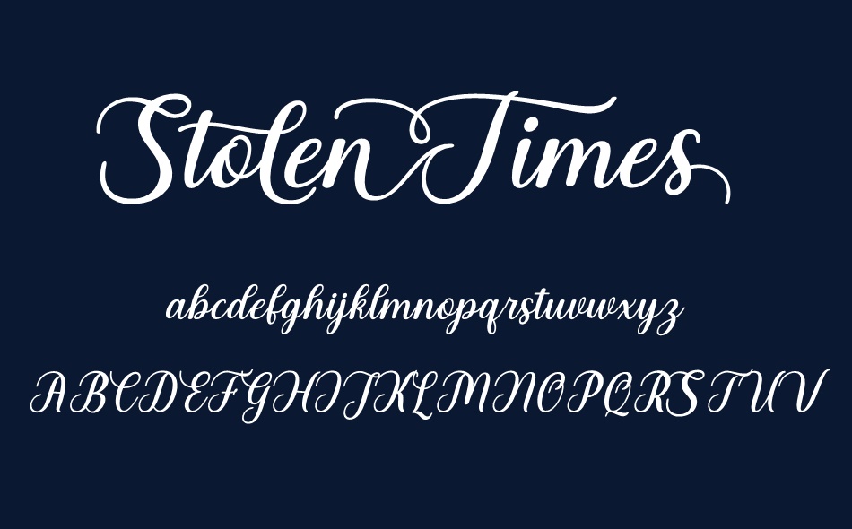 Stolen Times font