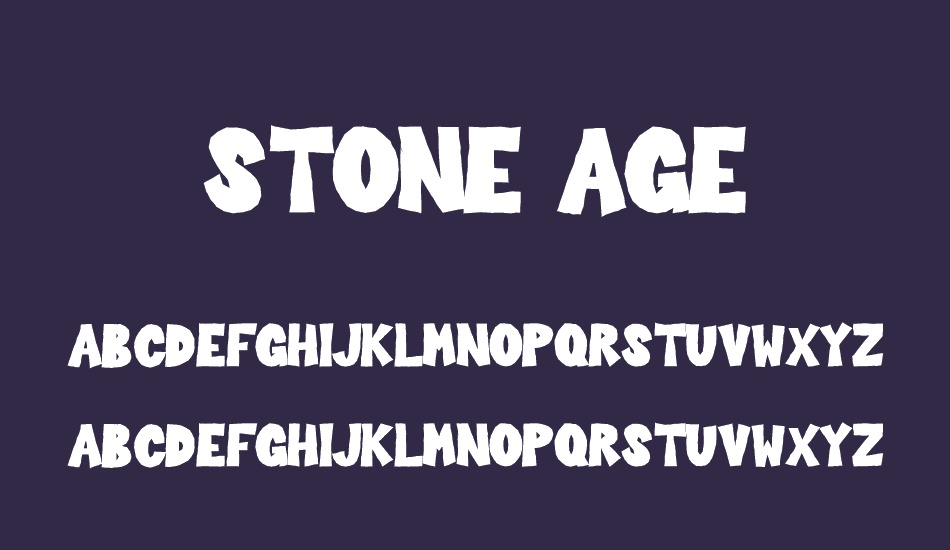 stone-age font