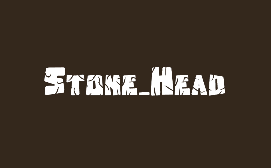Stone Head font big