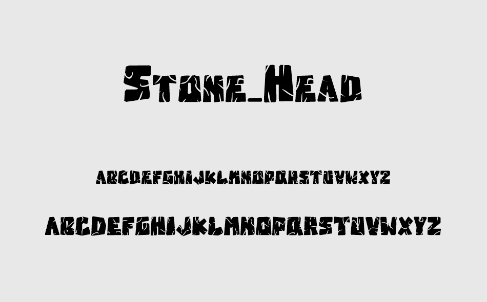 Stone Head font