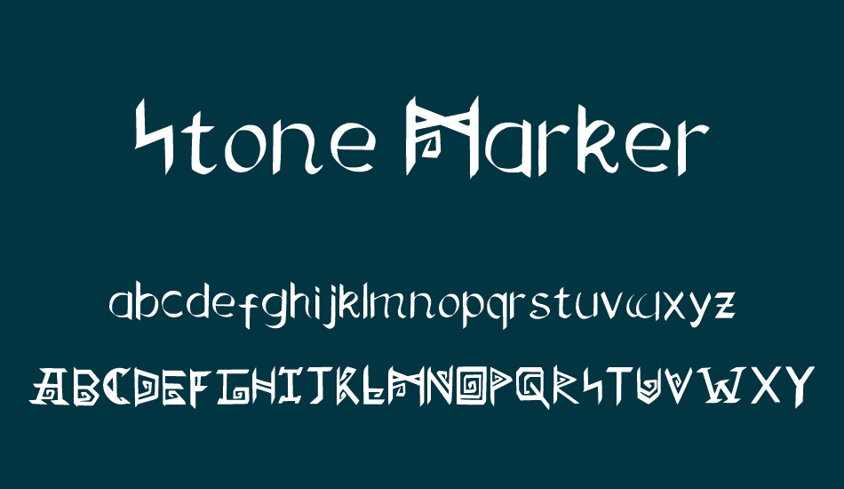 stone-marker font