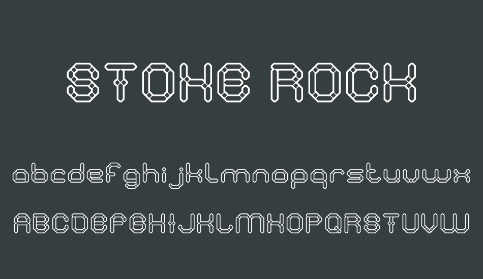 stone-rock font