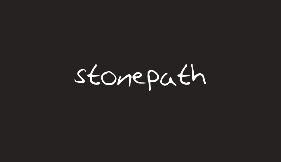 stonepath font big