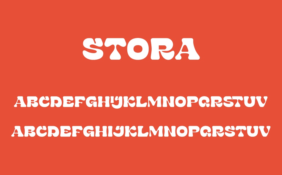 Stora font