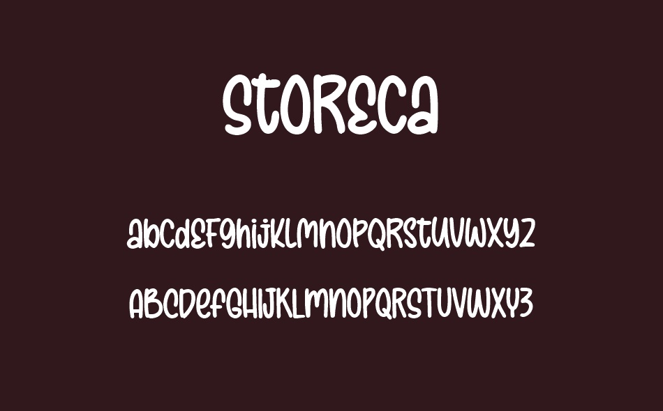 Storeca font