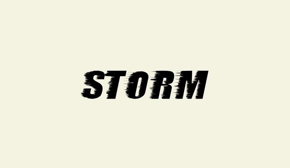 storm font big