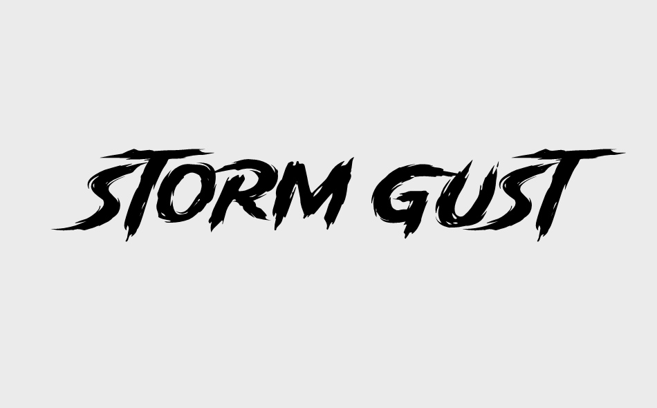 Storm Gust font big