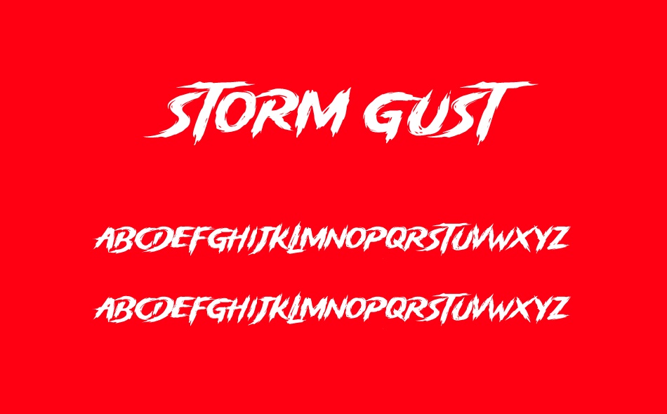Storm Gust font