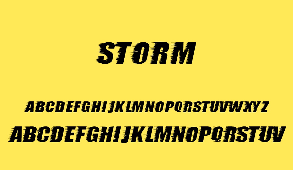 storm font