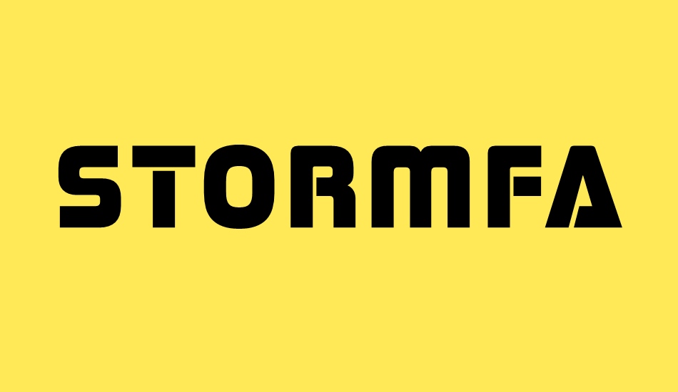 stormfaze font big