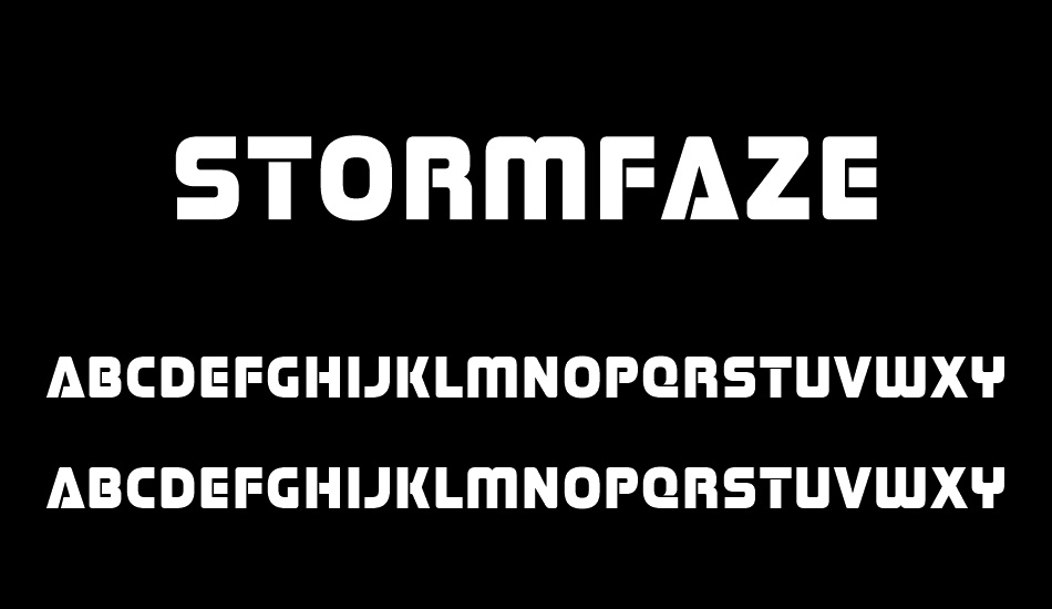 stormfaze font