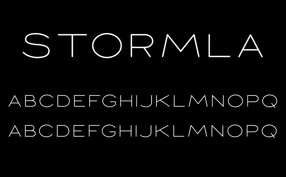 Stormland font