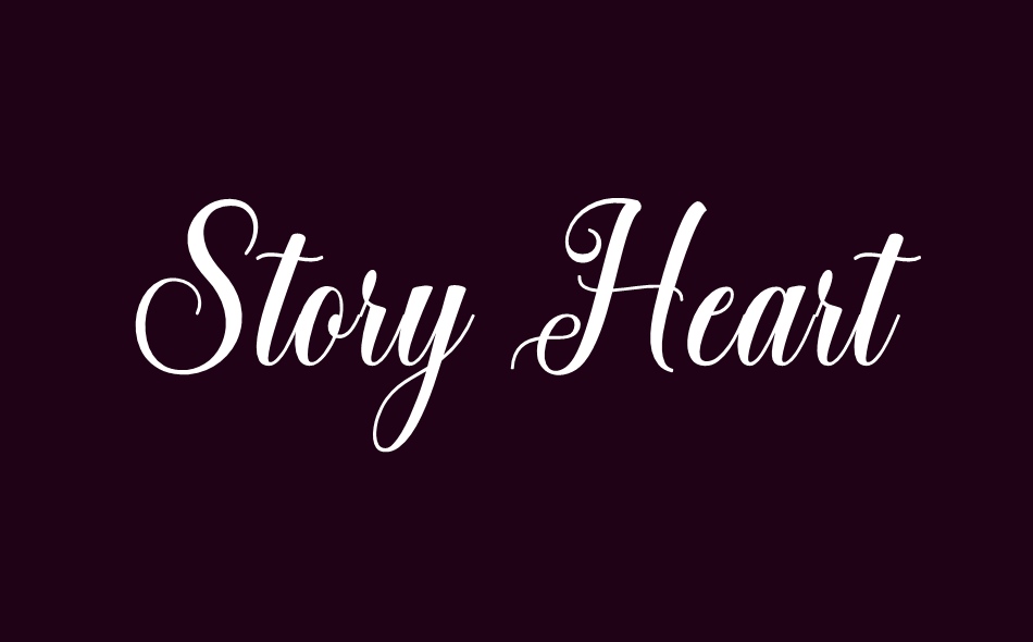Story Heart font big