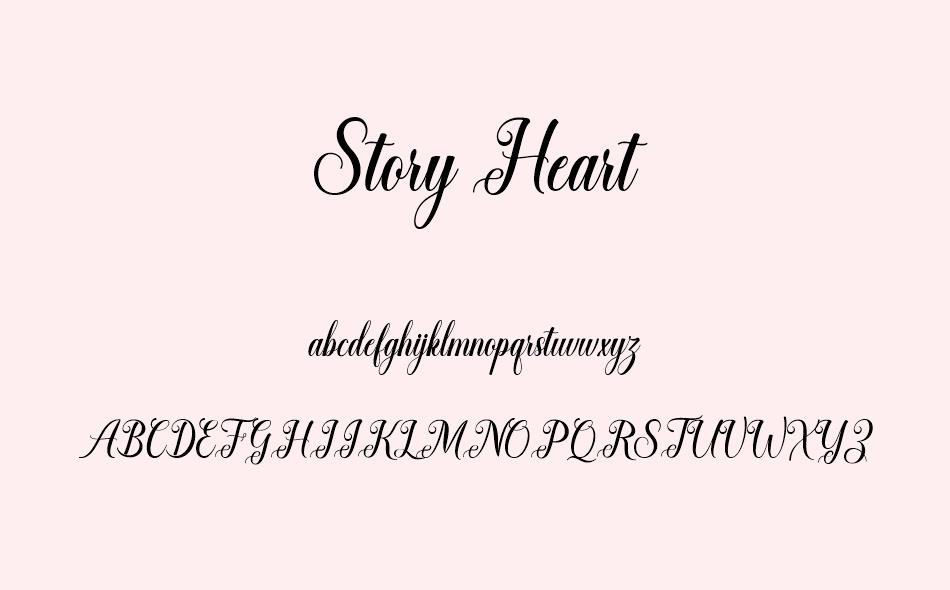 Story Heart font