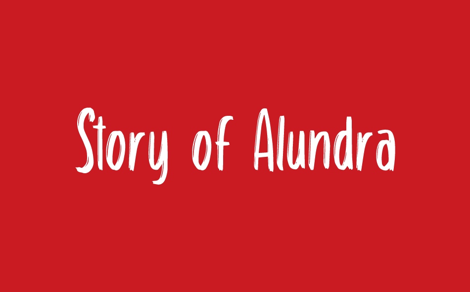 Story Of Alundra font big