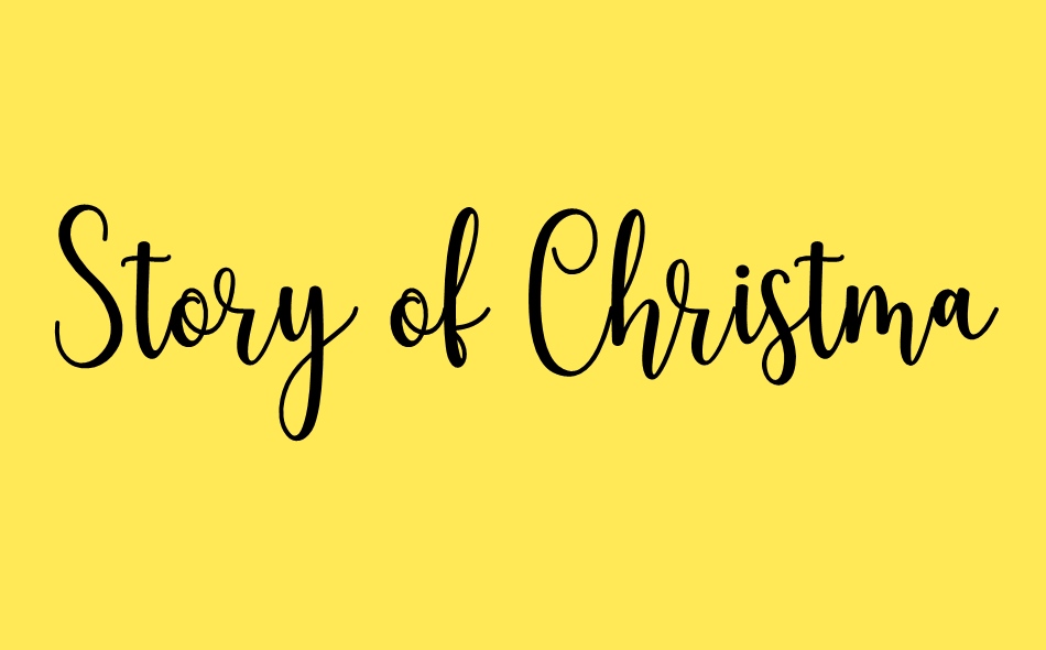 Story of Christmas font big