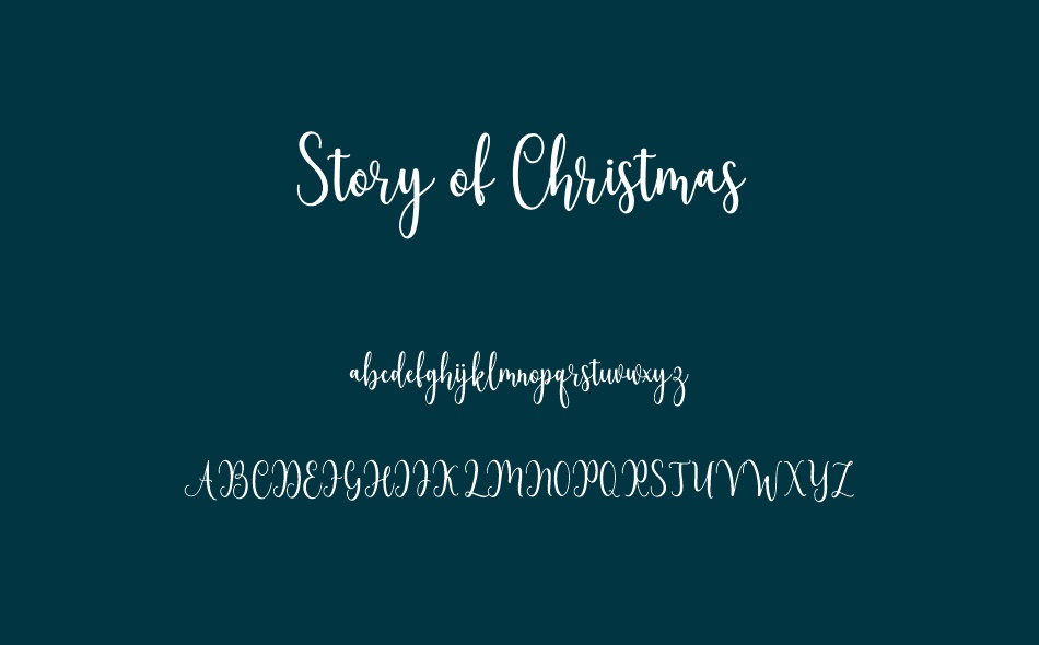 Story of Christmas font