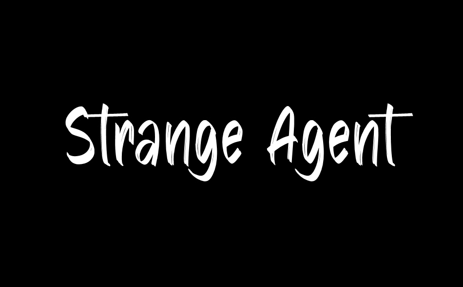 Strange Agent font big