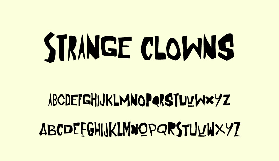 strange-clowns font