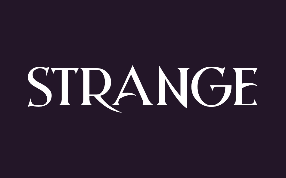 Strange Dreams font big