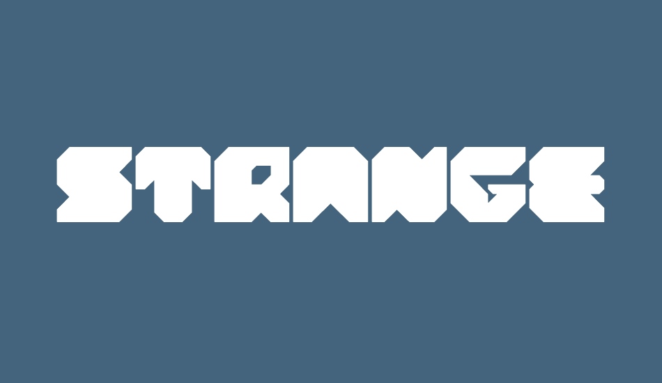 stranger font big