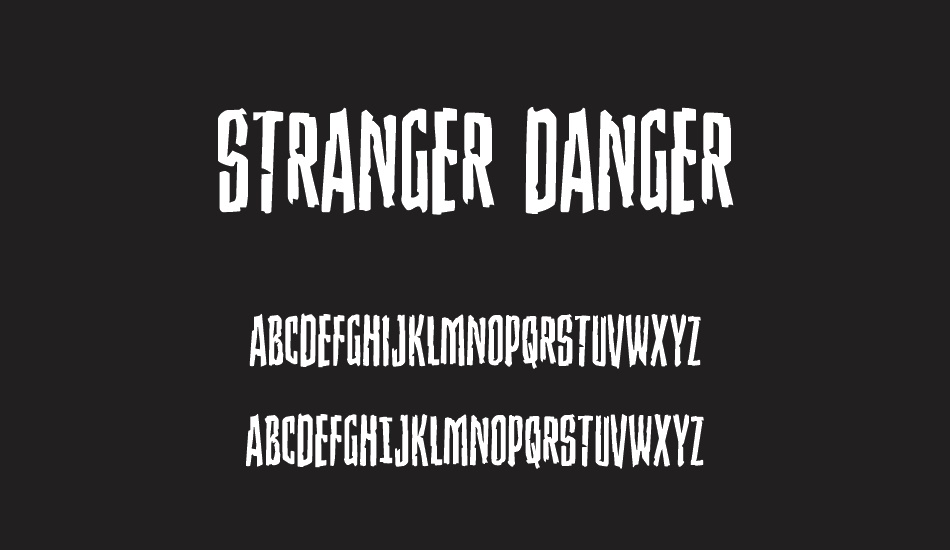 stranger-danger font