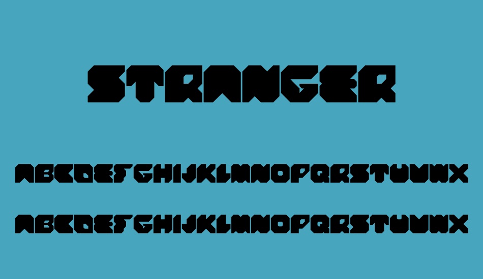 stranger font