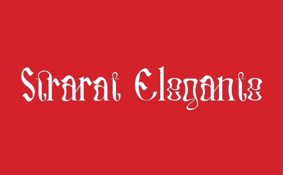 Strarat Elegante font big