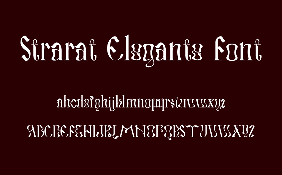 Strarat Elegante font