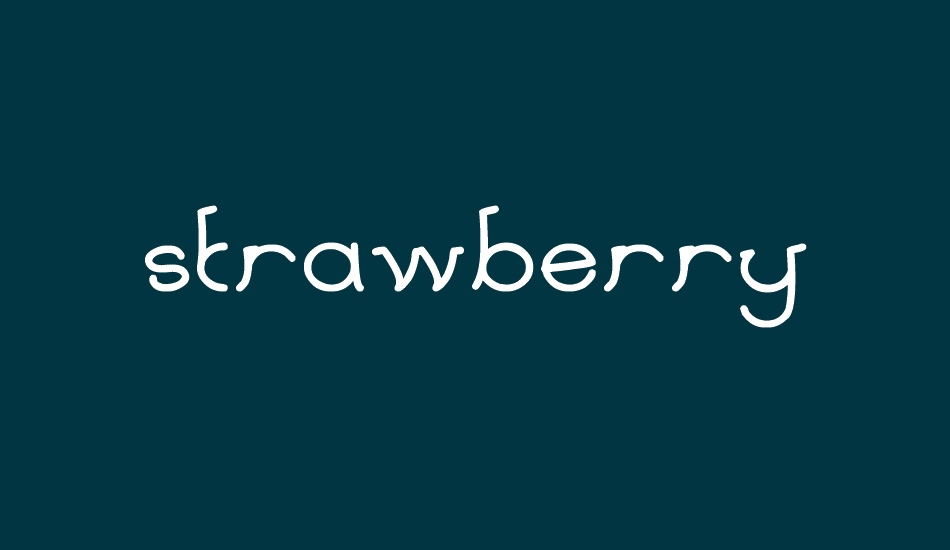 strawberry font big