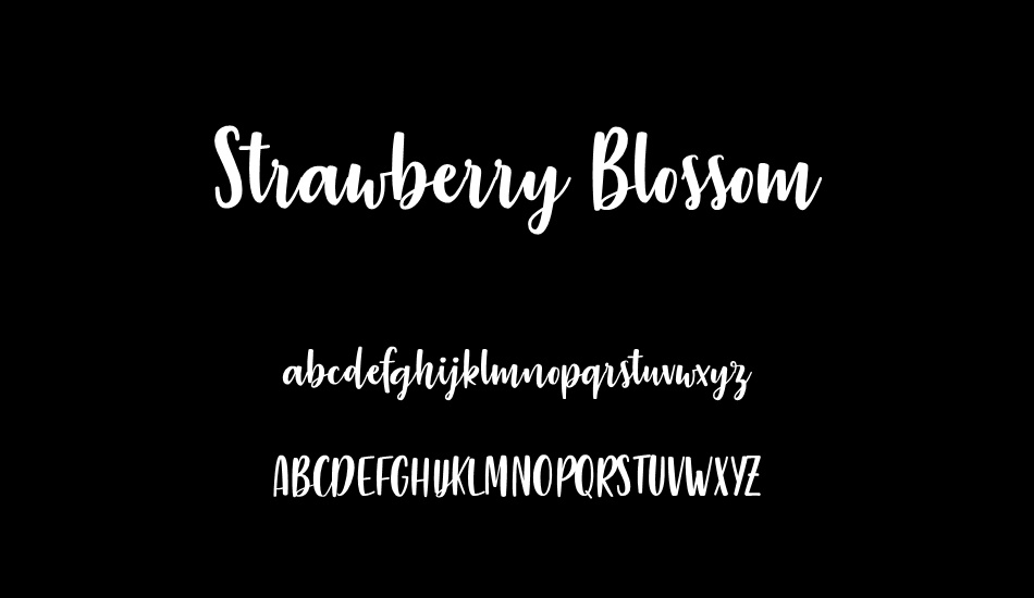 strawberry-blossom font