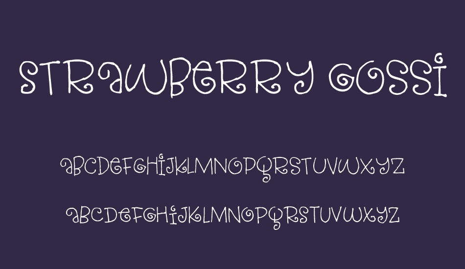 strawberry-gossip-demo font