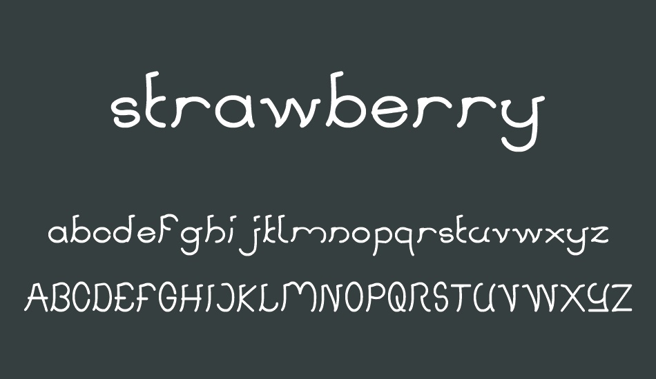 strawberry font