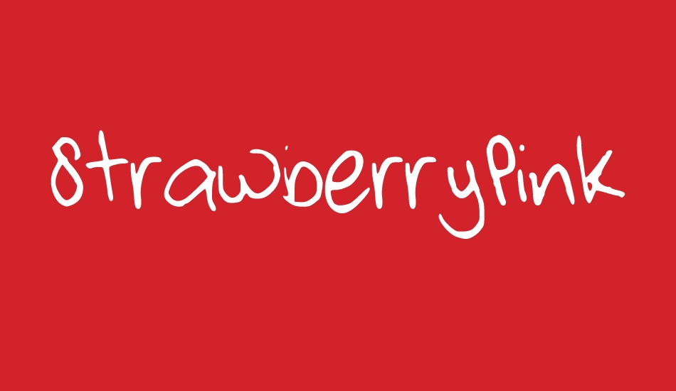 strawberrypinkchild font big