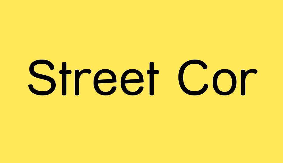 street-corner font big