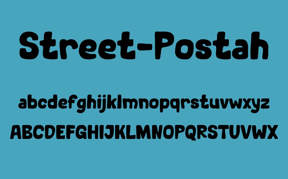 Street Postah font