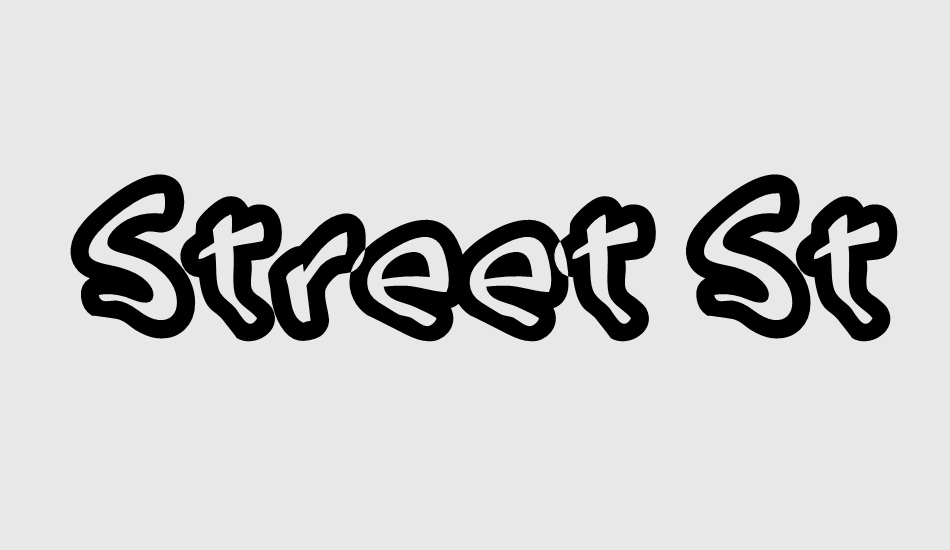 street-style font big