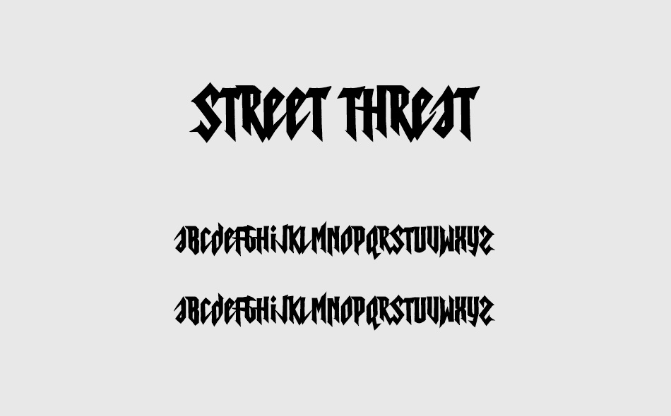 Street Threat font