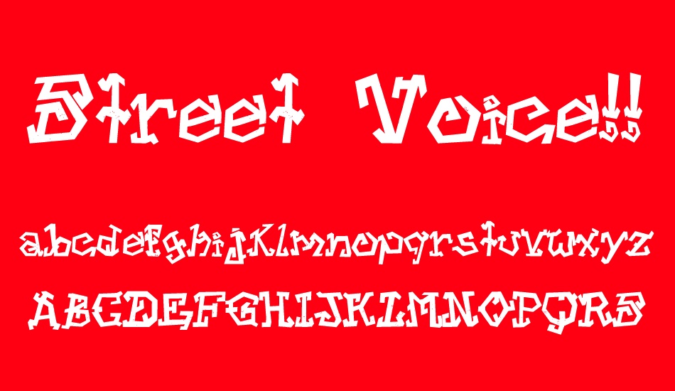 street-voice font