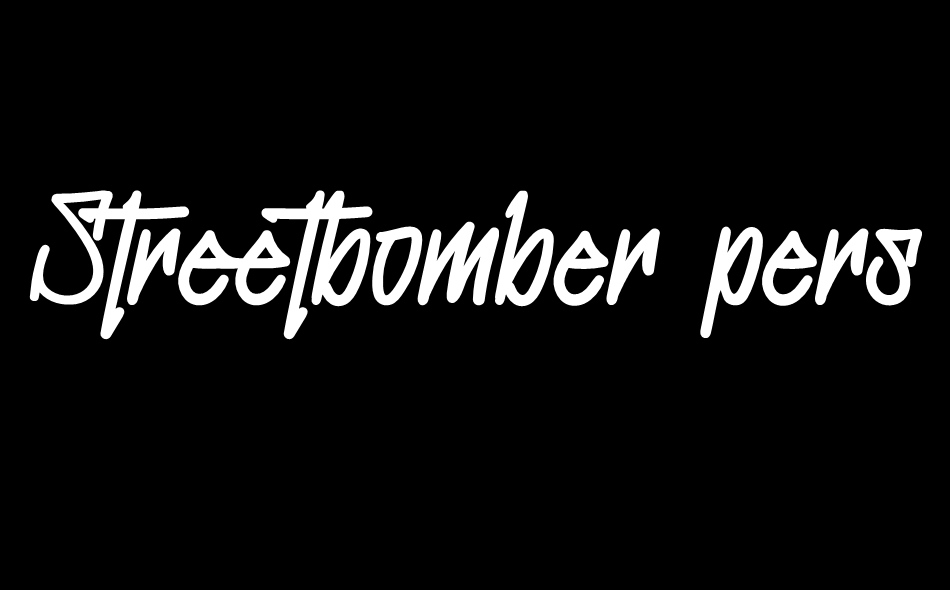 Streetbomber font big