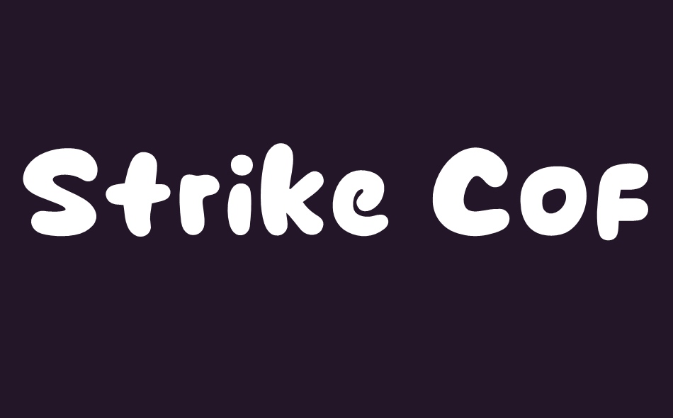 Strike Coffee font big