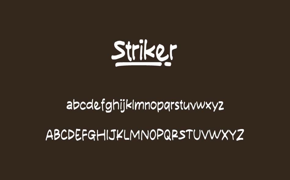 Striker font