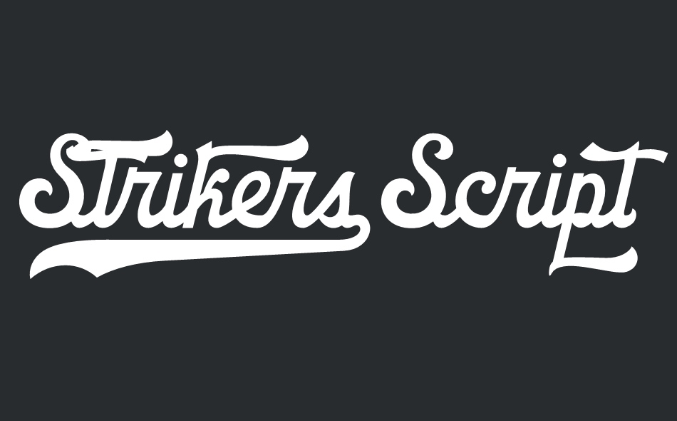 Strikers Script font big